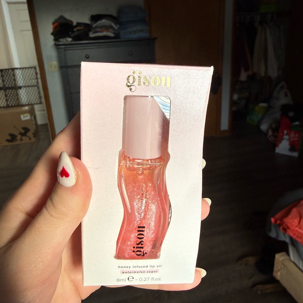 Gisou Watermelon Sugar Honey Infused Lip Oil – Pink Shimmer